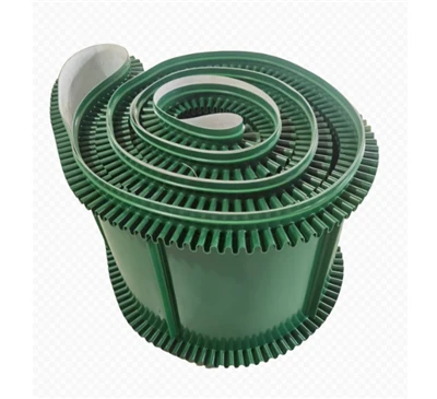 Gwyrdd PVC Stop Plât Cludo Belt